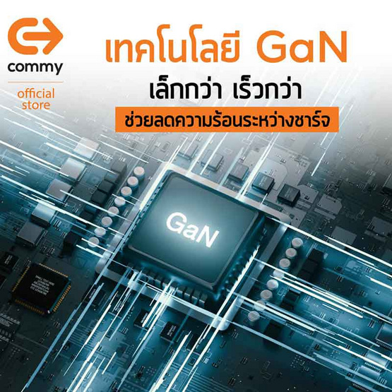 Commy หัวชาร์จ รุ่น AD005PQ