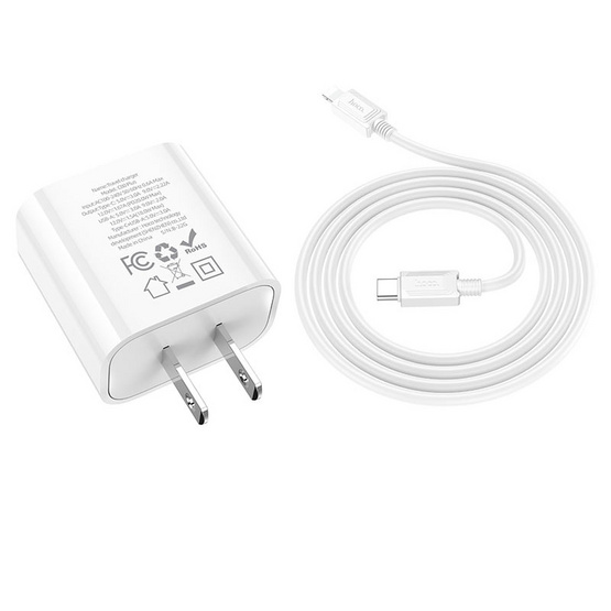 HocoAdapterC80Plus Set Type-C to LightningWhite