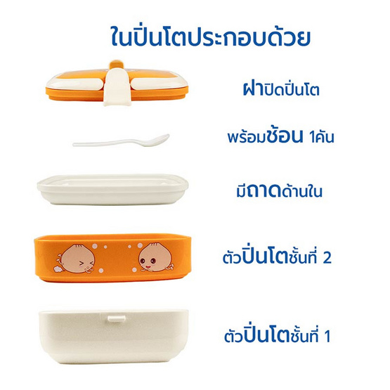 RRS ปิ่นโต Good Mood 2ชั้น ขนาด 1800 ml RRS ปิ่นโต Good Mood 2ชั้น ขนาด 1800 ml