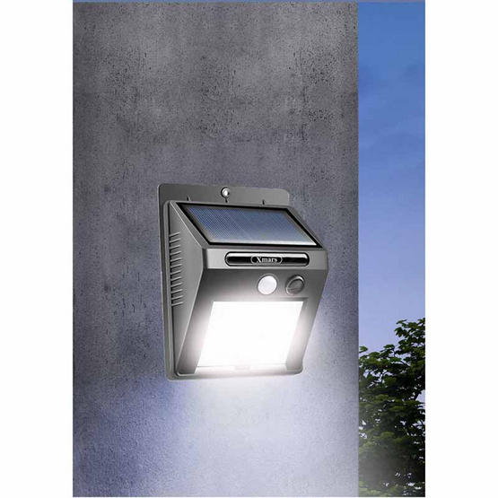 HNT Solar powered wall light HML-02 Black