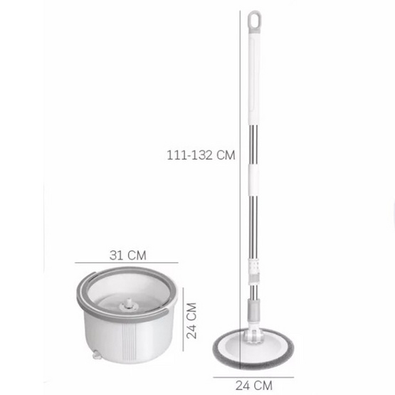 TS Modern Living ไม้ถูพื้นม็อบถังเดียวแยกน้ำสะอาดกับน้ำสกปรกได้ รุ่น CLEANING06