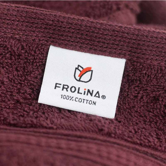 Frolina ผ้าขนหนูเช็ดผม ขนาด 15x30 นิ้ว รุ่น Essence สีพลัม