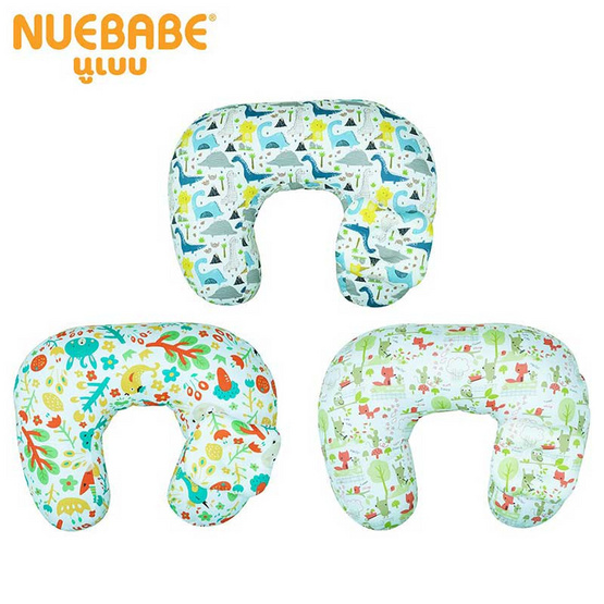 Nuebabe หมอนป้อนนม Comfort ผ้า Cotton 100% 1 ชิ้น (คละสี คละลาย)