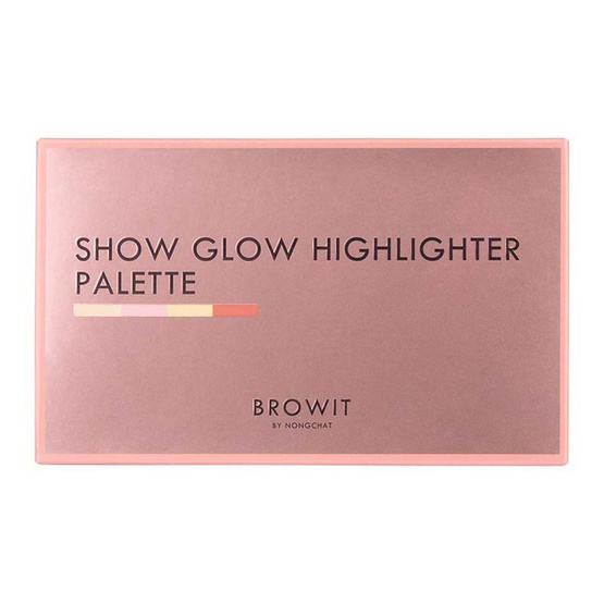 Browit พาเลทไฮไลท์ Show Glow Highlighter Palette 4กรัมx4สี