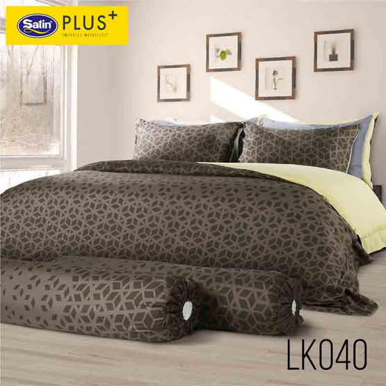 Satin Plus ผ้าปูที่นอน LK040 (ราศีกรกฎ)