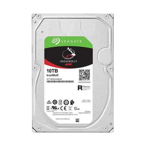 Seagate ฮาร์ดดิสก์ IronWolf 3.5 นิ้ว Cache 256MB 7200RPM 10TB (ST10000VN000)