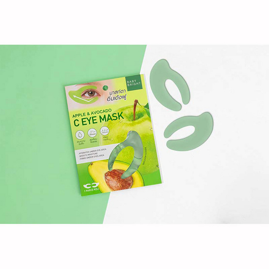 Baby Bright มาส์กรอบดวงตา Apple & Avocado C Eye Mask 3.5 กรัม (1 คู่)