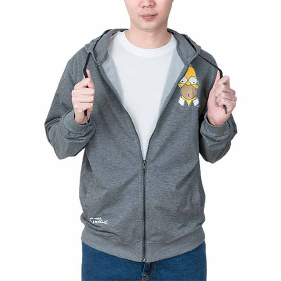 DOSH MEN JACKET HOODIE THE SIMPSONS เสื้อแจ็คเก็ตฮู้ด รุ่น DSIMJ5002