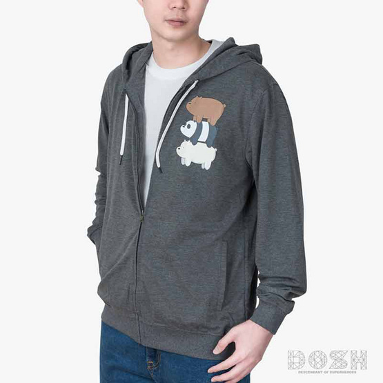 DOSH UNISEX JACKET HOOD WE BARE BEARS เสื้อแจ็คเก็ตฮู้ด รุ่น DBBMJ5055