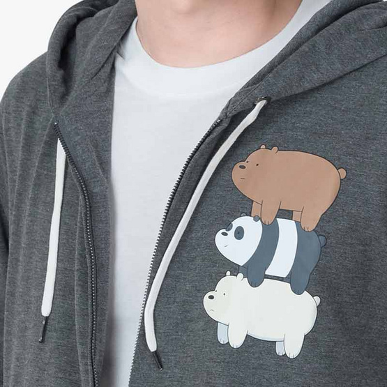 DOSH UNISEX JACKET HOOD WE BARE BEARS เสื้อแจ็คเก็ตฮู้ด รุ่น DBBMJ5055