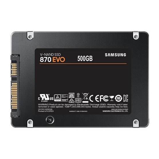 Samsung SSD SATA III รุ่น 870 EVO 500GB