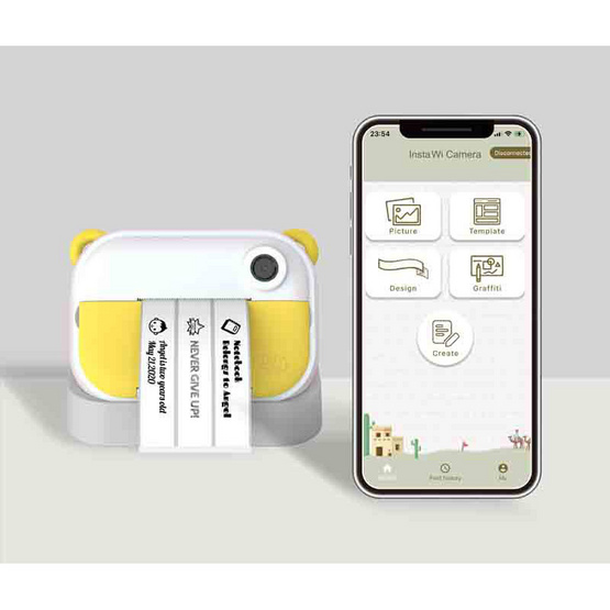 myFirst Insta Wi กล้องถ่ายภาพพิมพ์ภาพได้ สีเหลือง