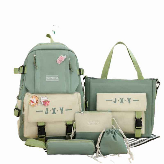 Fancybag เซ็ตกระเป๋า พวงกุญแจและเข็มกลัดคละลาย SCH023-JXY