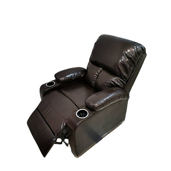 Hot Deal Furniture Recliner Relax หุ้มหนังสังเคราะห์เกรดA พร้อมที่วางแก้วอย่างดี