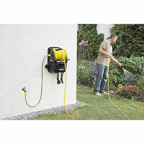 Karcher ชุดKarcher โรลม้วนสายยางแขวนผนัง พร้อมสายยาง 20ม. ขนาด 1/2 |  Allonline