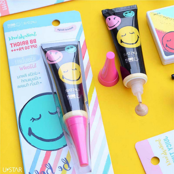 Ustar บีบีครีม Smileyworld BB Bright SPF50 PA+++ 15 กรัม