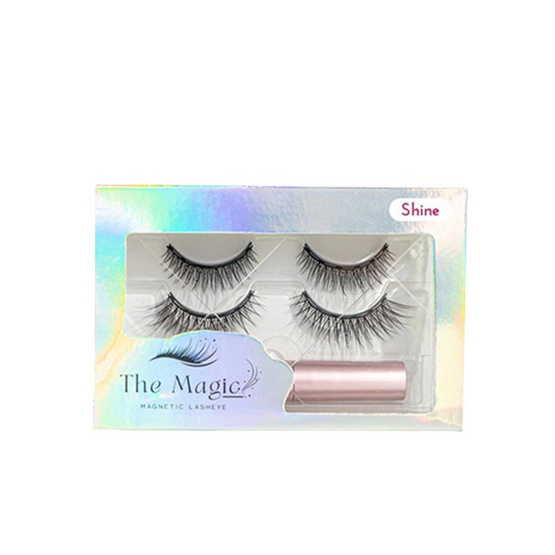 The Magic เซ็ทขนตาปลอม Magnetic Lasheye รุ่น Shine Set (ขนตาแม่เหล็ก2คู่+อายไลเนอร์)