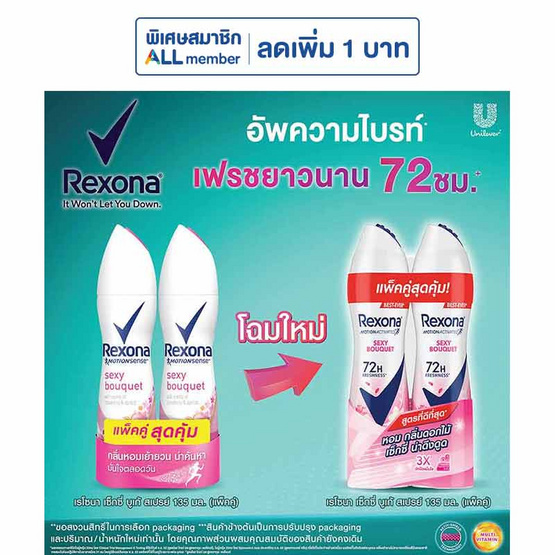 เรโซนา สเปรย์ เซ็กซี่ บูเก้ 135 มล. (แพ็กคู่)