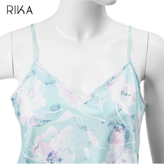 RIKA ชุดนอน SATIN พิมพ์ลาย ชุดเซ็ต เสื้อ+กางเกงขาสั้น รุ่น FV3048