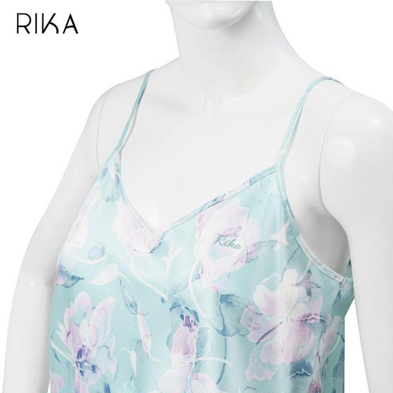 RIKA ชุดนอน SATIN พิมพ์ลาย ชุดเซ็ต เสื้อ+กางเกงขาสั้น รุ่น FV3048