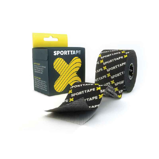 Sporttape Thailand เทปซัพพอร์ตกล้ามเนื้อ เคเทป สปอร์ตเทป รุ่นติดเเน่นพิเศษ ลายเเบรนด์