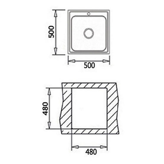 TEKA ซิงค์ฝัง 1หลุม สเตนเลส รุ่น NOVA C 1B ฟรี ก๊อกน้ำเย็น