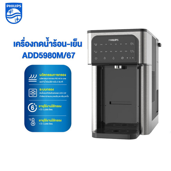 Philips เครื่องกรองน้ำดื่ม รุ่น ADD5980M