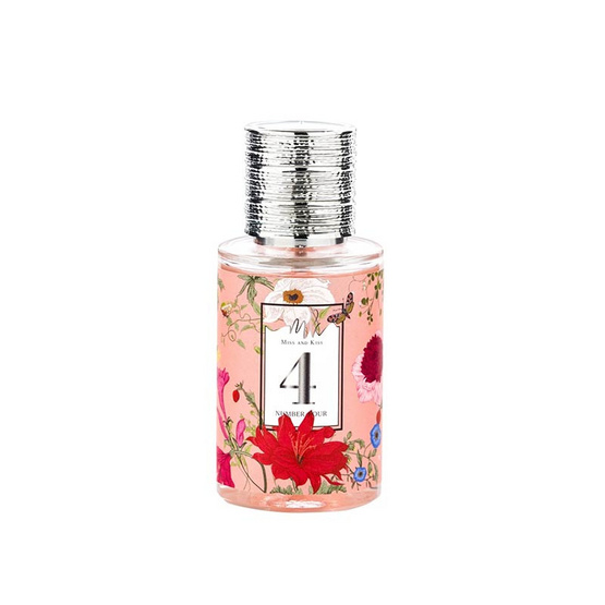 Miss and Kiss Perfume 35 มล No.4 หอมหวานกลิ่นดอกไม้ + No.2 หอมกลิ่นเฟรชสดชื่น(แพ็ก 2 ชิ้น)