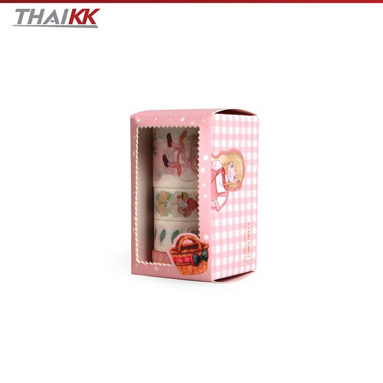 ThaiKK Masking Tape เทปวาชิ เวอติคาส แฟรี่ฟอเรส (แพ็ก 4 กล่อง)