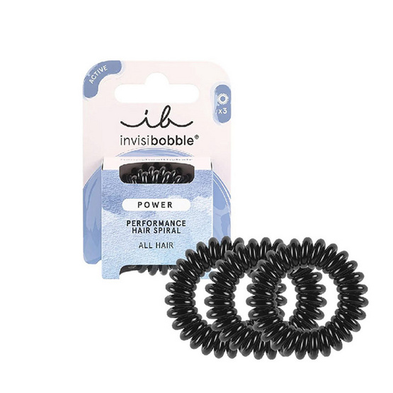 INVISIBOBBLE ยางรัดผม - Power True Black - 3 ชิ้น