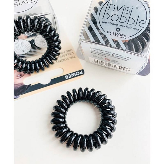 INVISIBOBBLE ยางรัดผม - Power True Black - 3 ชิ้น