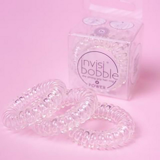 INVISIBOBBLE ยางรัดผม - Power Crystal Clear - 3 ชิ้น