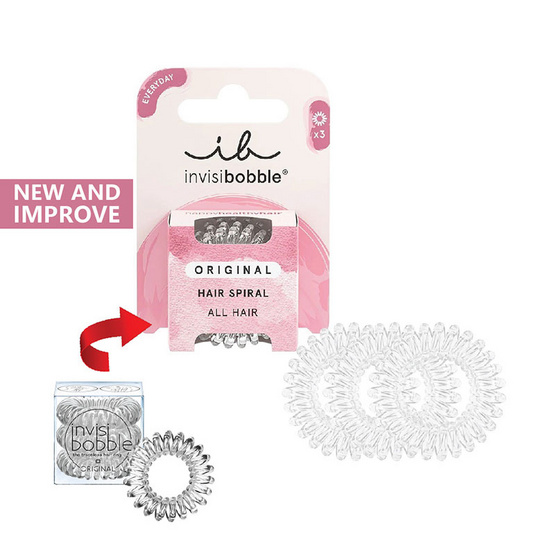 INVISIBOBBLE ยางรัดผม - Original Crystal Clear - 3 ชิ้น