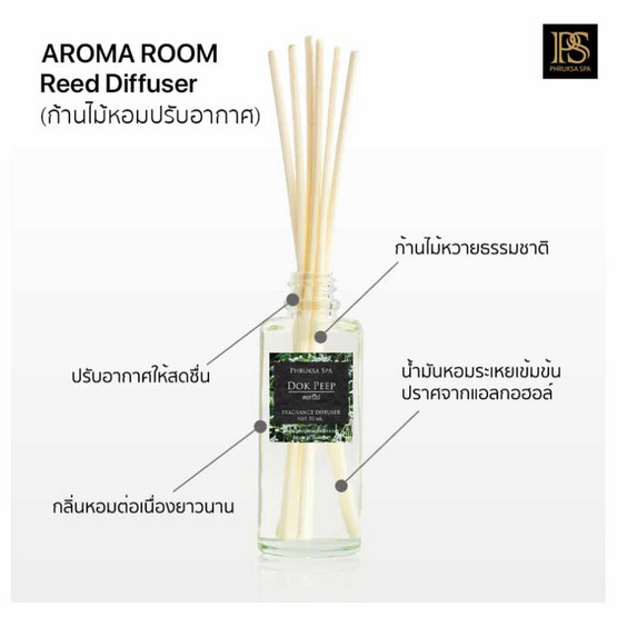 พฤกษา สปา ก้านไม้หอมปรับอากาศ 50 มล. (Refill) Garden&Rain