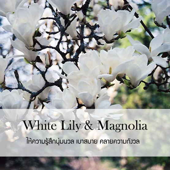 พฤกษา สปา น้ำมันหอมระเหยอโรม่าออยล์ 500 มล. White Lily & Magnolia