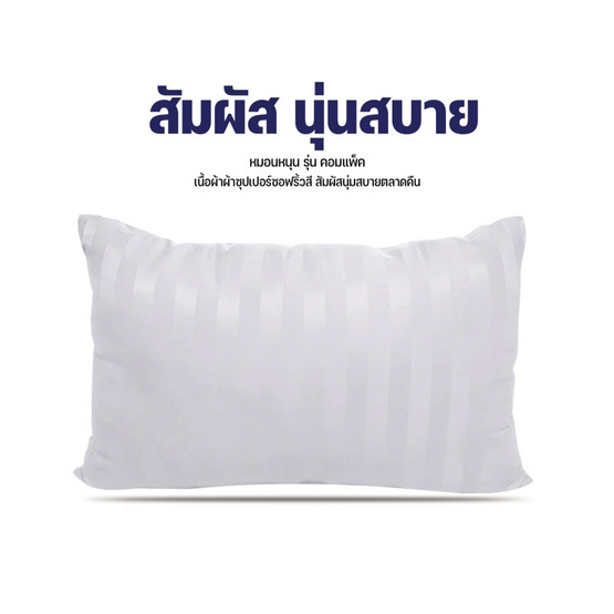 DD Bedding หมอนหนุน  รุ่น Compact ขาว