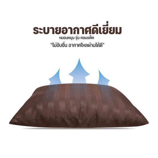 SC HOME หมอนหนุน  รุ่น Compact น้ำตาลเข้ม