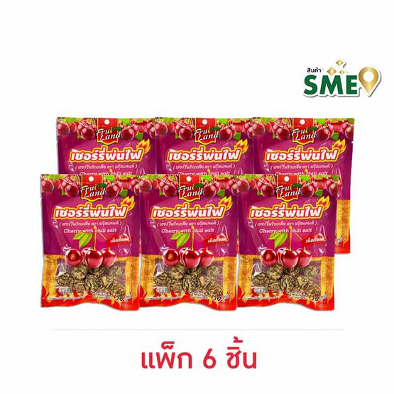 ฟรุ๊ตแลนด์ เชอร์รี่พริกเกลือ 30 กรัม (แพ็ก 6 ชิ้น)
