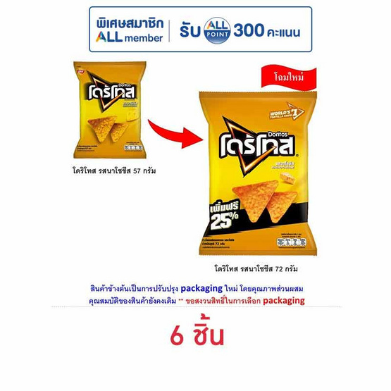 โดริโทส รสนาโชชีส 72 กรัม