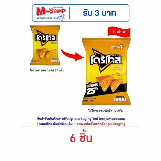 โดริโทส รสนาโชชีส 72 กรัม โดริโทส รสนาโชชีส 72 กรัม