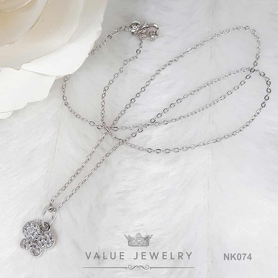 ValueJewelry สร้อยคอพร้อมจี้ ฝังคริสตัลละเอียด ลายผีเสื้อ NK074