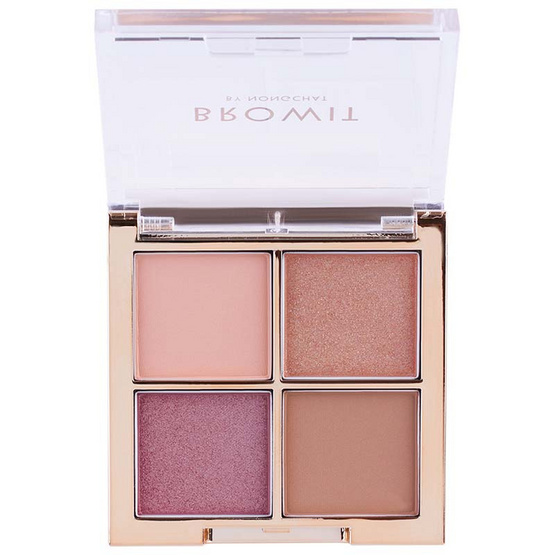 Browit พาเลทอายแชโดว์ Eyeshadow Palette 4x1 กรัม