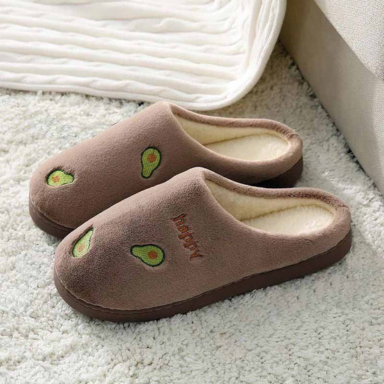 Fashion Shoe รองเท้าใส่ในบ้าน ผ้ากำมะหยี่ ลายผลไม้ Fashion Shoe รองเท้าใส่ในบ้าน ผ้ากำมะหยี่ ลายผลไม้
