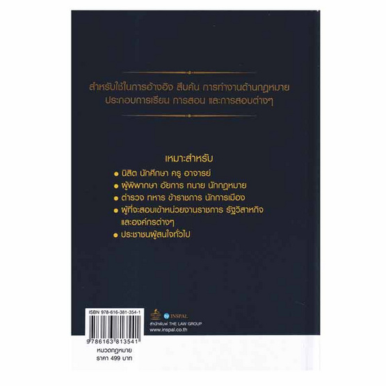 หนังสือ ประมวลกฎหมายแพ่งและพาณิชย์ พร้อมหัวข้อเรื่องทุกมาตรา ฉบับสมบูรณ์ (ปกแข็ง)