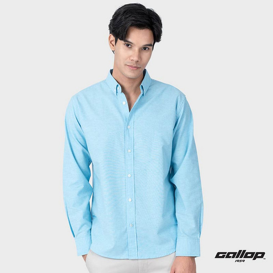 GALLOP1959 OXFORD CASUAL SHIRT เสื้อเชิ๊ตแขนยาว ผ้า OXFORD รุ่น GW9030