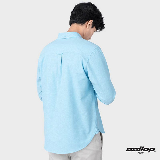 GALLOP1959 OXFORD CASUAL SHIRT เสื้อเชิ๊ตแขนยาว ผ้า OXFORD รุ่น GW9030