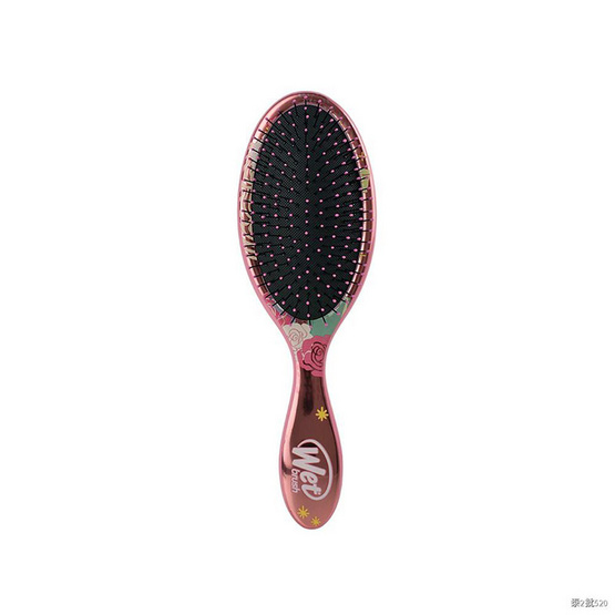 WET BRUSH แปรงหวีผมทรงรี รุ่น ดิสนีย์ พรินเซส ดีแทงค์เกิ้ล ลาย เบลล์ไลท์ สีชมพู