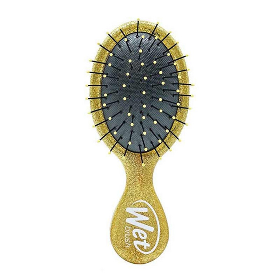 WET BRUSH แปรงหวีผมทรงรี รุ่น ดิสนีย์ พรินเซส มินิลายเบลล์ สีเหลือง