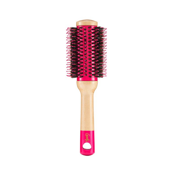 Goody หวีโรลขนหมูป่า (รุ่น 11214)  Wood Round Brush สีชมพู