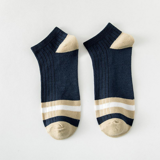 CC SOCK ถุงเท้าสีพื้น W7 แพ็ก 5 คู่